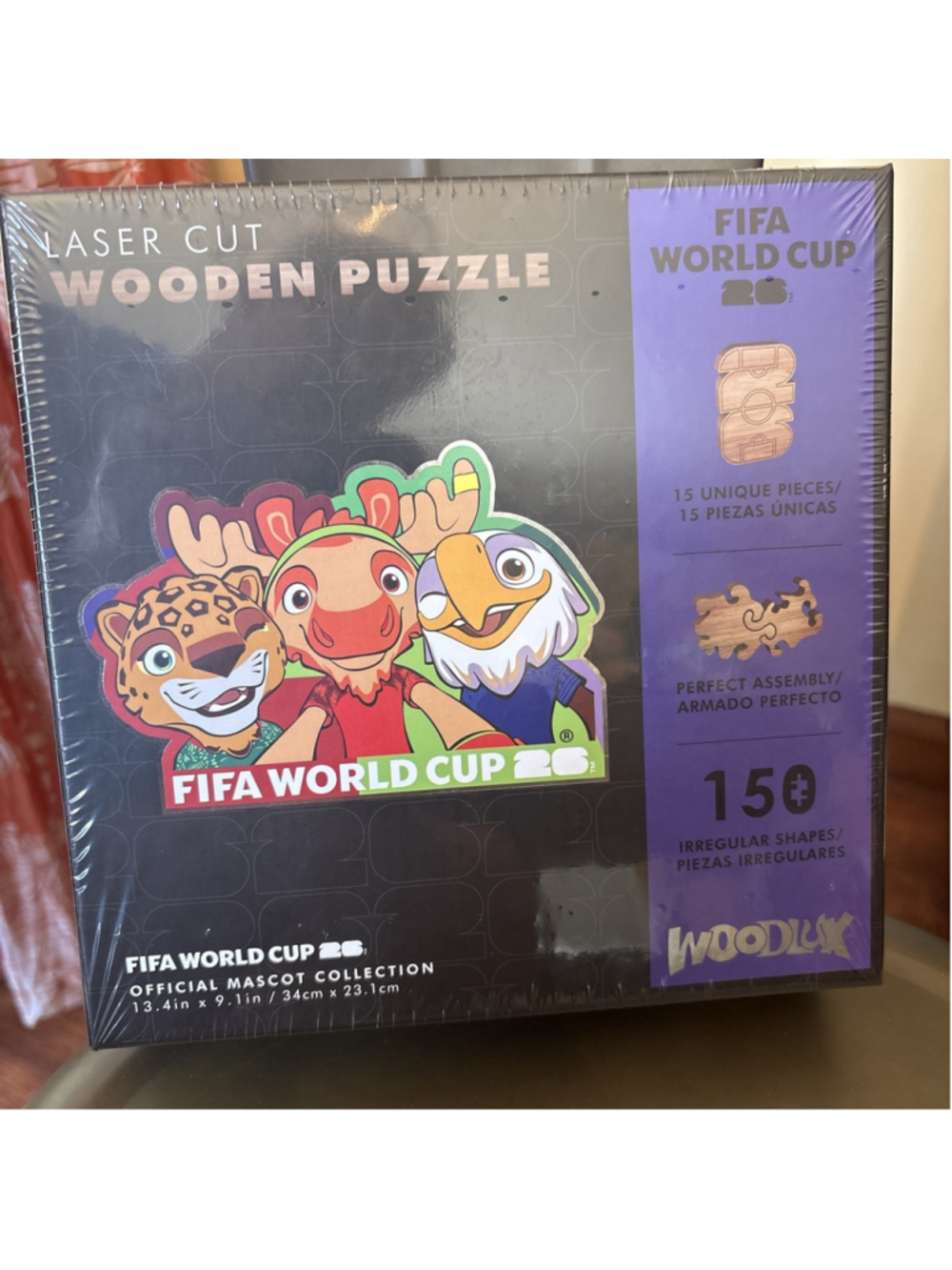 FIFA WORLD CUP official Mascot Collection WOODEN PUZZLE 150 Pieces
